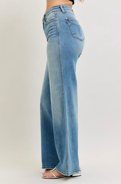 Judy Blue - High Waisted Wide Retro Denim