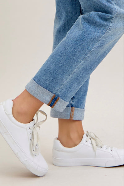 Judy Blue - Caroline Mid Rise Boyfriend Denim