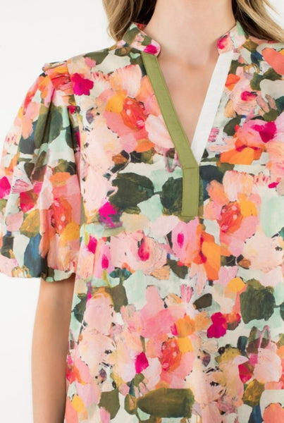 Avery Puff Sleeve Mini Dress