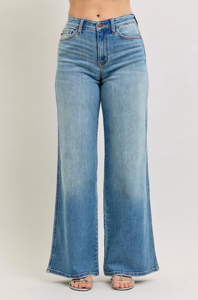 Judy Blue - High Waisted Wide Retro Denim