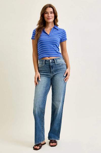 Judy Blue - Mid Rise Straight Denim