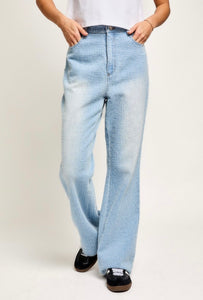 Aaliyah Textured Denim Pant