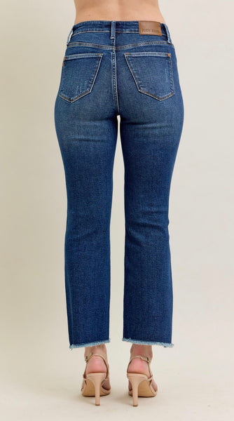 Judy Blue - High Waist Kick Flare Denim - Dark Wash