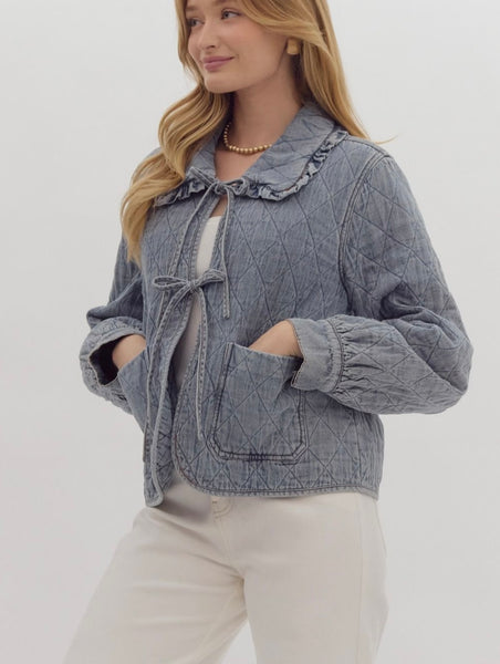 French Quarter Quilted Denim Jacket