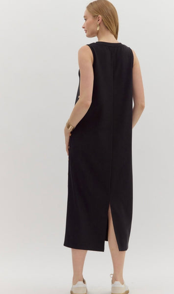 Delilah Midi Dress - Black