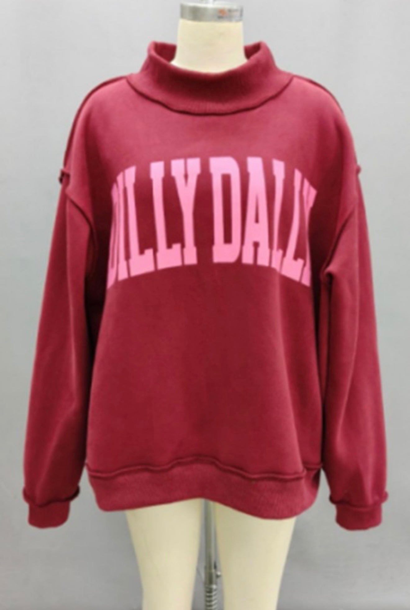 [PREORDER STYLE] Dilly Dally Reversible Mockneck Sweatshirt