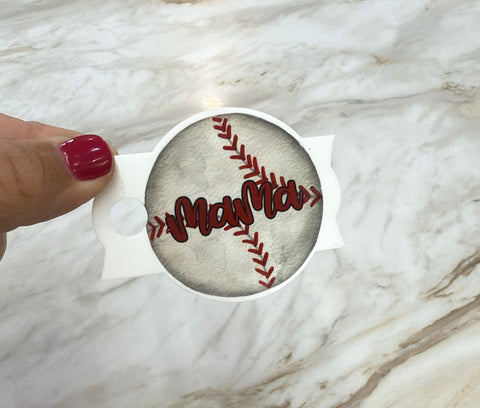 Tumbler Topper - Baseball Mama