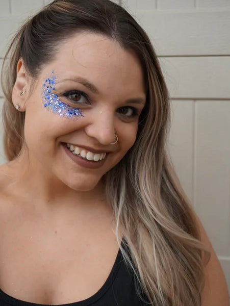 Glitter Over Nola Face Glitter - Blue Jay