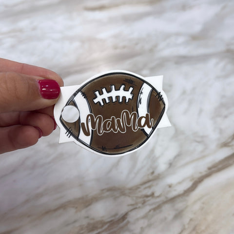 Tumbler Topper - Football Mama