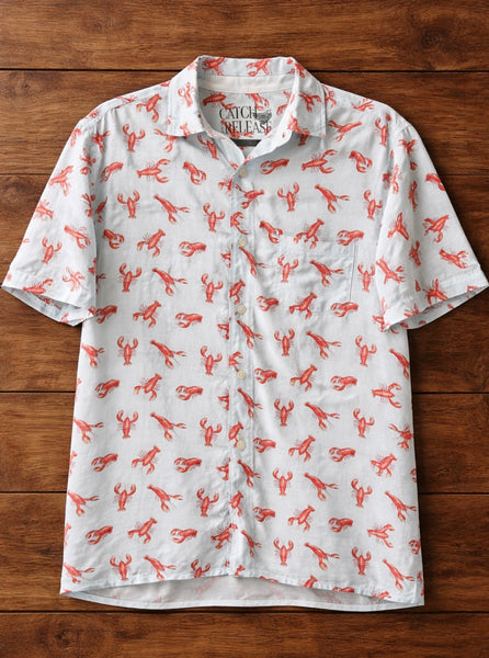 Crawfish Men’s Short Sleeve Collared Shirt