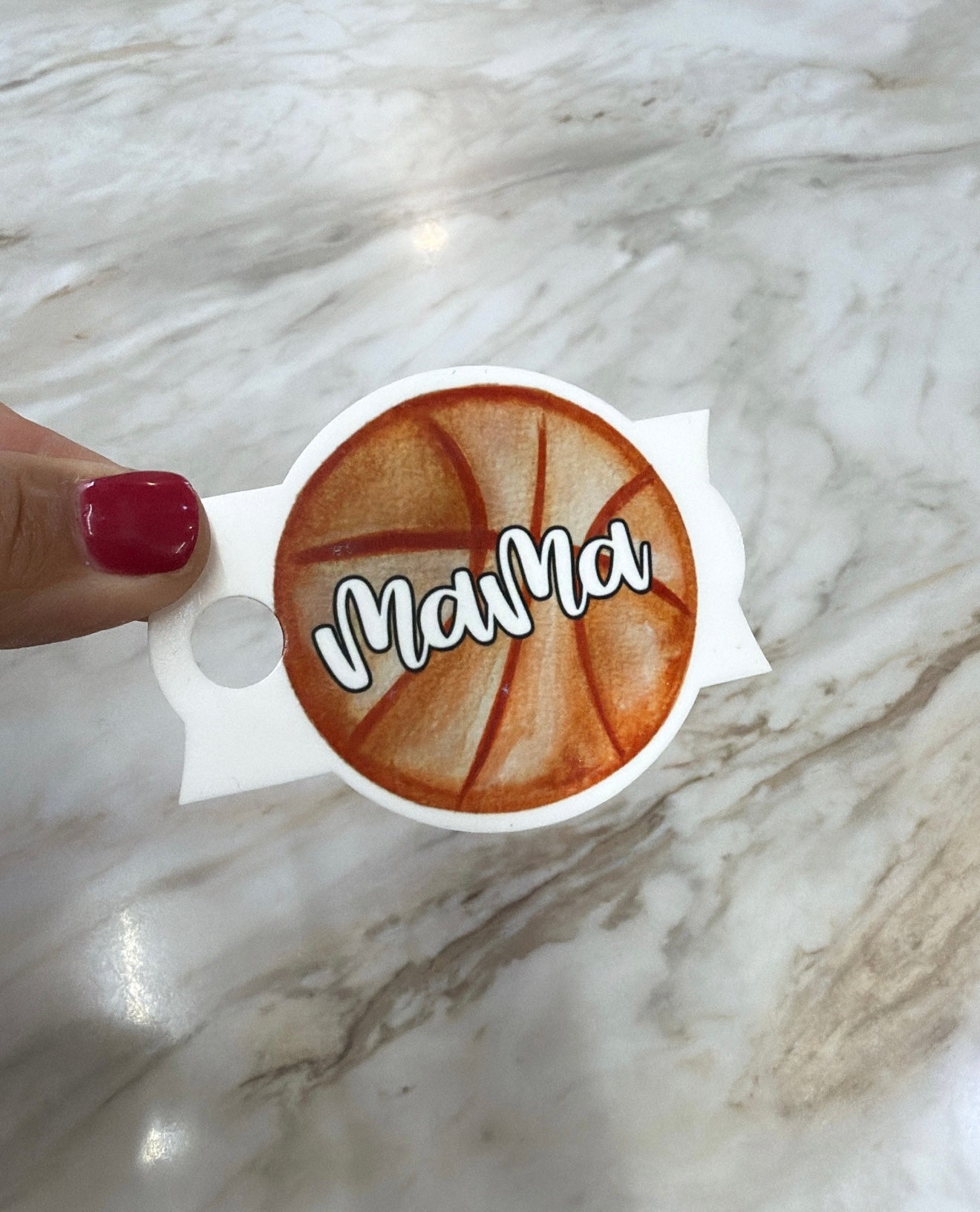Tumbler Topper - Basketball Mama
