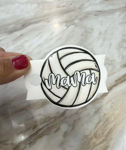 Tumbler Topper - Volleyball Mama