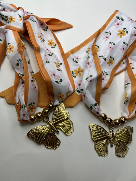 Butterfly Scarf Necklace