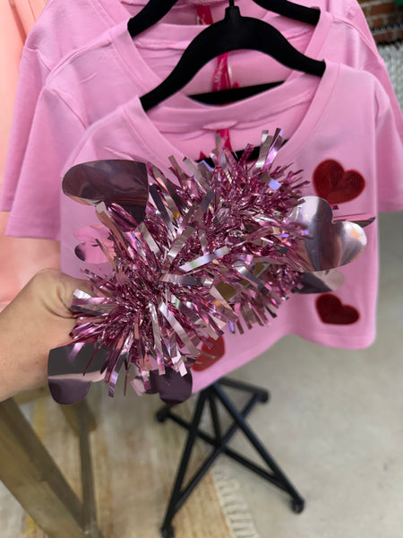 Valentine’s Tinsel Headband