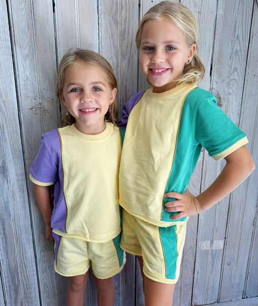 Nolaverse - Pastel Mardi Colorblock Set - Kids