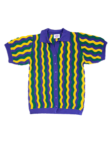 Sparkle City - Mardi Gras Groovy Knit Shirt