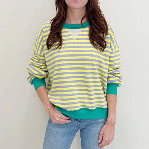 Nolaverse - Mardi Pastel Stripe Crewneck