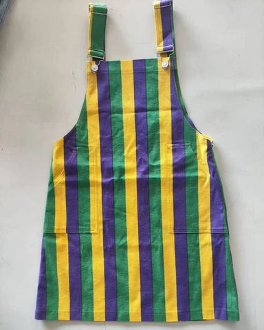 Sparkle City - Mardi Gras Overall Dress