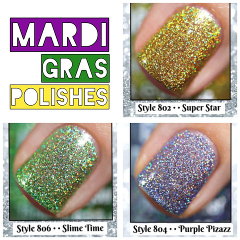 Polish Me Silly - Mardi Gras Holographic Nail Polish