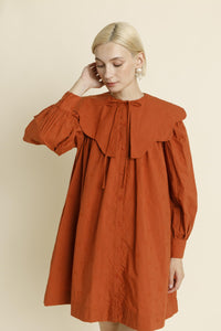 Aureum - East Carrollton Mini Dress - Terracotta