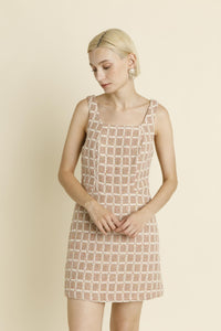 Aureum - Freret Tweed Mini Dress - Pink