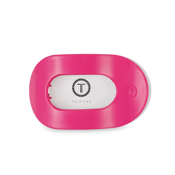 TELETIES - Flat Round Hair Clip -  Tropical Punch - Medium