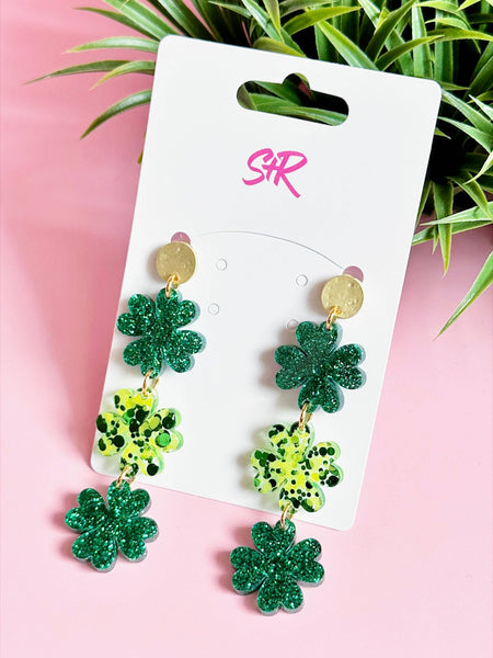 Sandy + Rizzo - Triple Clover Earring