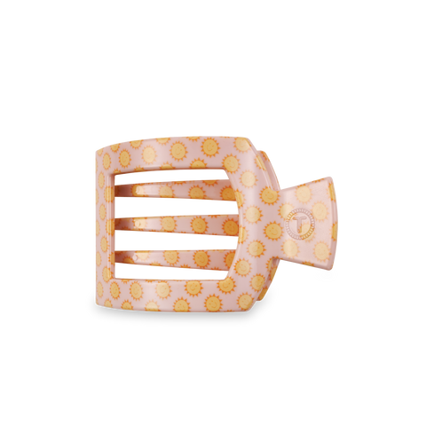 TELETIES - Square Flat Hair Clip - Sunny Days Ahead - Medium