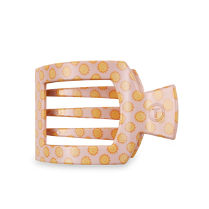 TELETIES - Square Flat Hair Clip - Sunny Days Ahead - Large