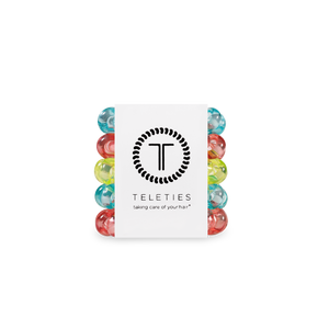 TELETIES - Spiral Hair Coils - Summer Brights Hair Ties - Tiny