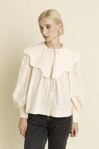 Aureum - Broadmoor Collar Blouse - Ivory