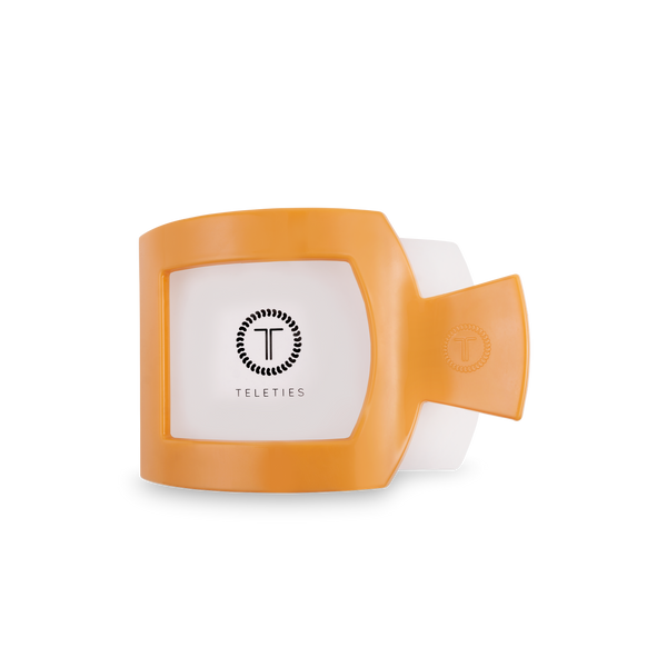 TELETIES - Square Flat Hair Clip - Mango for it! - Medium