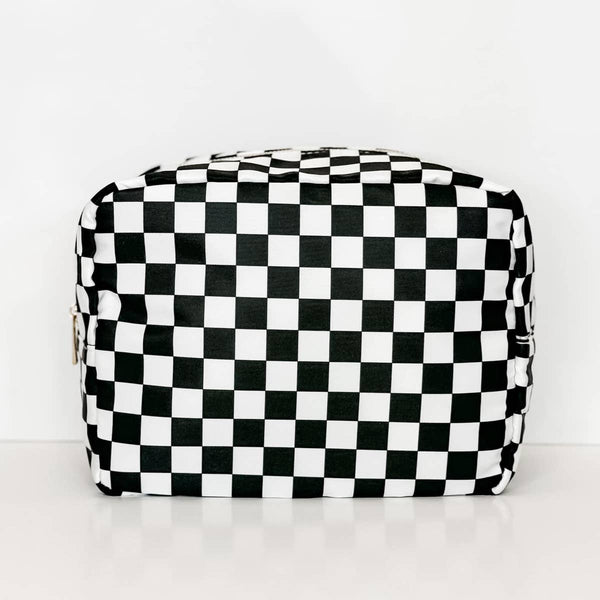 Black & White Checkered Bag - Small