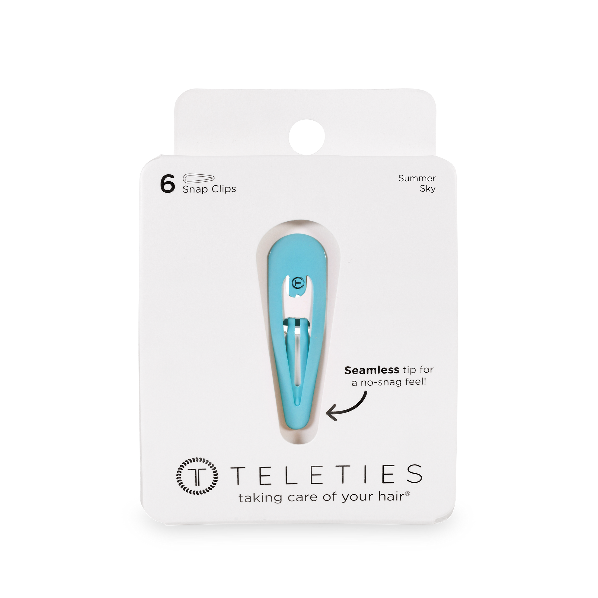 TELETIES - Snap Clip - Summer Sky - 6 Count