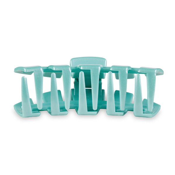 TELETIES - Classic Hair Clip - Totally Turquoise - Large