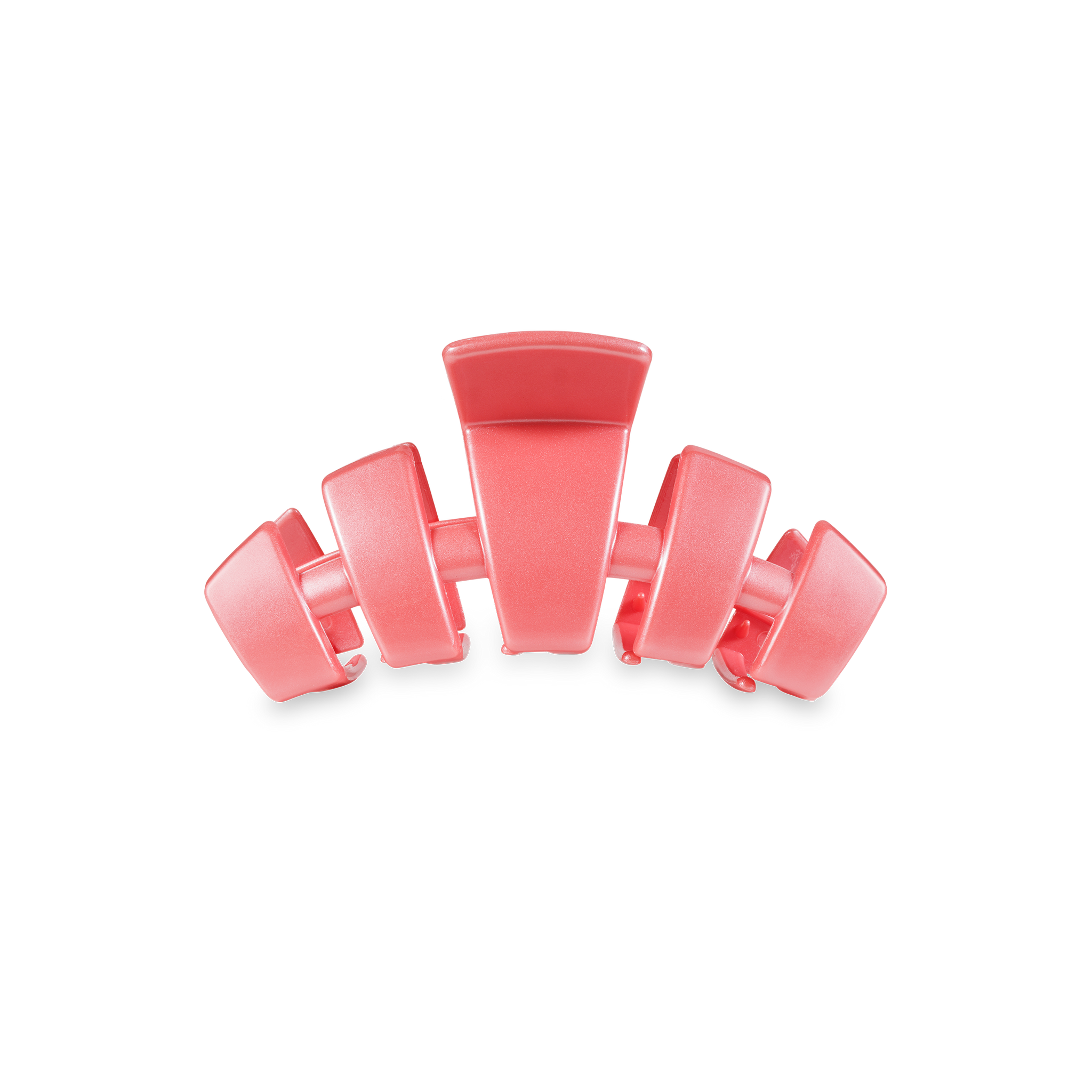 TELETIES - Classic Hair Clip - Calming Coral - Tiny