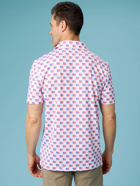 Men’s Freedom Flags Performance Polo