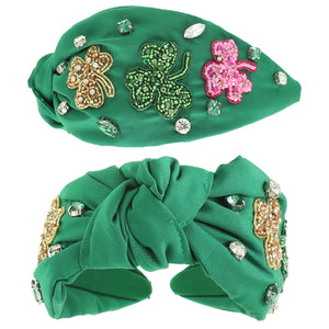 Saint Patrick's Shamrock Headband - Green