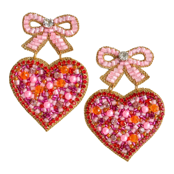 Gaby & Grace - Amore Heart Earrings