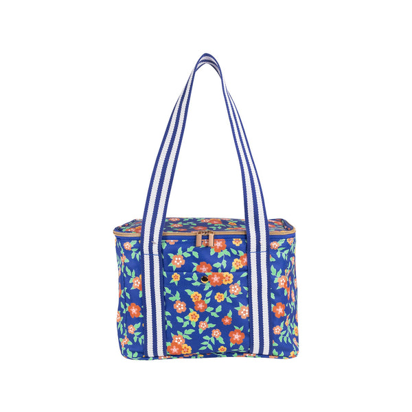 Cooler Bag - Floral Deep Ultramarine