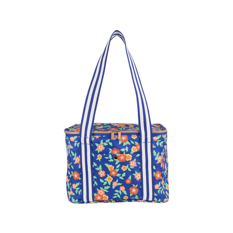 Cooler Bag - Floral Deep Ultramarine