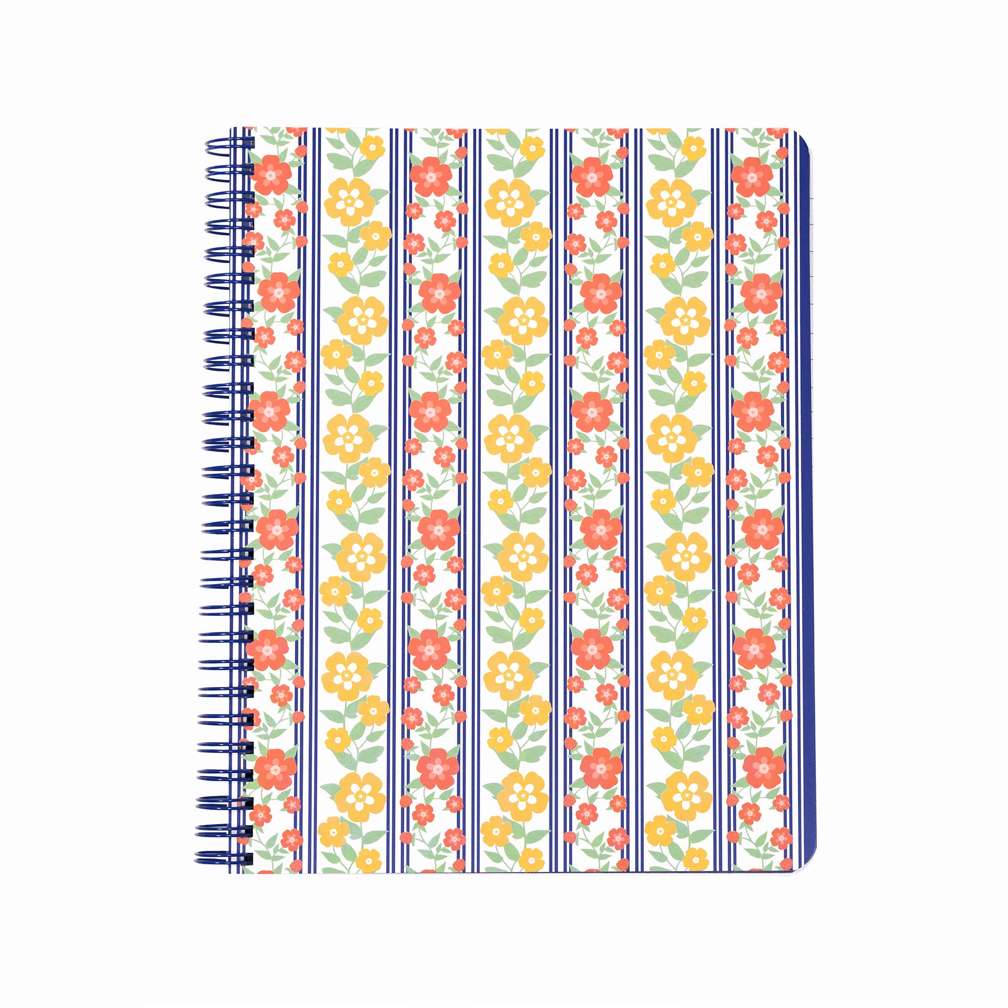 Small Spiral Notebook - Floral Stripe