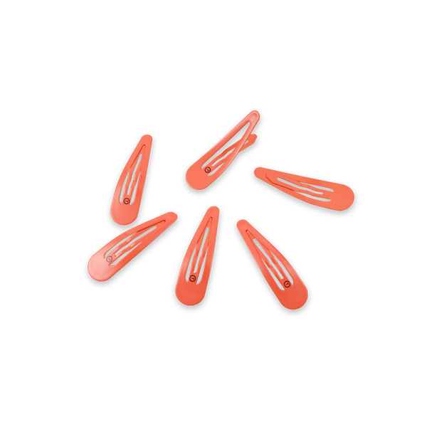TELETIES - Snap Clip - Coral Craze - 6 Count