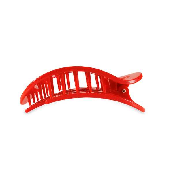 TELETIES - Round Flat Hair Clip | Medium | Rudolph Red