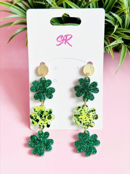 Sandy + Rizzo - Triple Clover Earring