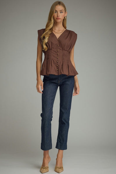 Sawyer Top - Brown