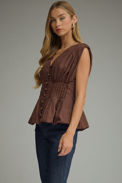 Sawyer Top - Brown