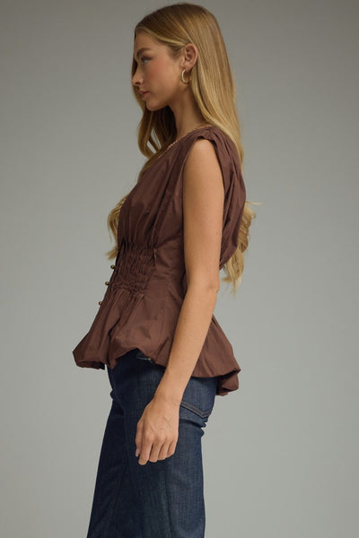 Sawyer Top - Brown