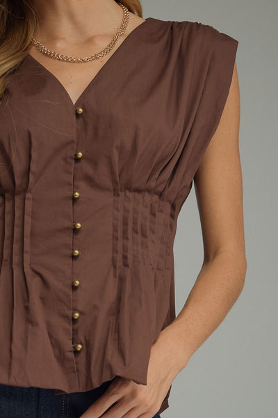 Sawyer Top - Brown