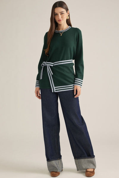 Anderson L/S Sweater - Hunter Green